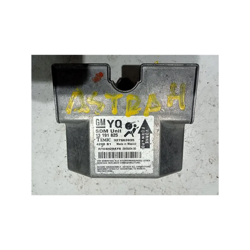 Recambio de centralita airbag para opel astra h berlina (2004) 1.6 referencia OEM IAM 13191825  