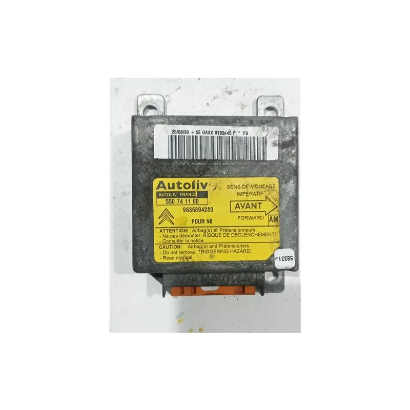 Recambio de centralita airbag para citroën xsara berlina (1997) 1.9 td referencia OEM IAM 550741100  