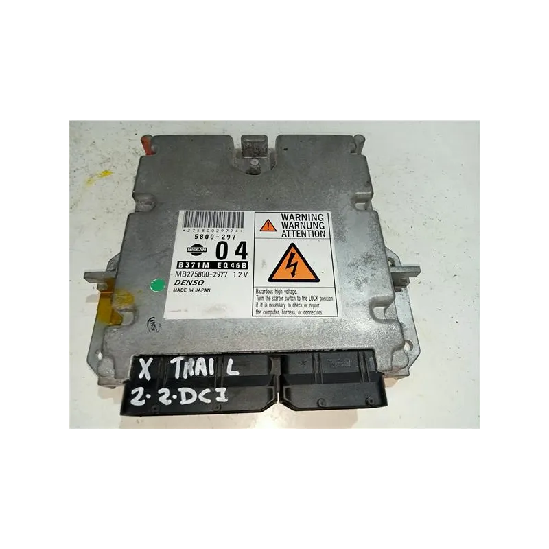 Recambio de centralita inyeccion para nissan x-trail (t30)(06.2001) 2.2 dci 4x4 referencia OEM IAM B371MEQ46B  