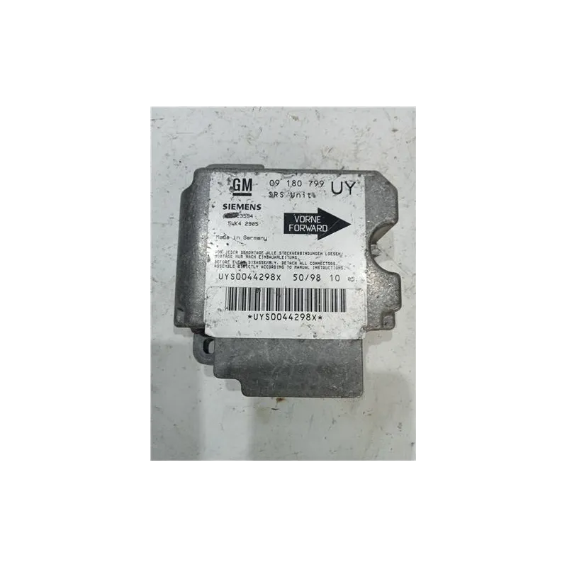 Recambio de centralita airbag para opel astra g berlina di referencia OEM IAM 09180799UY  