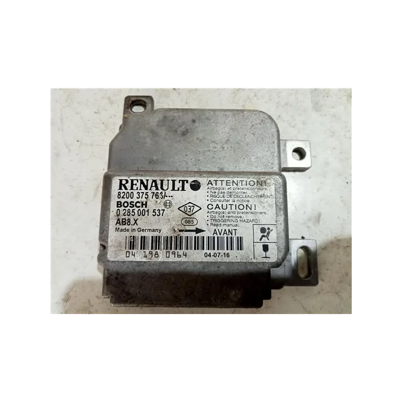 Recambio de centralita airbag para renault clio iii (2005) 1.1 75 cv referencia OEM IAM 8200375763  