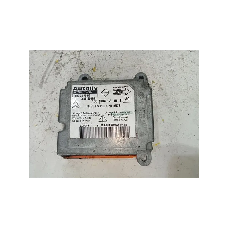 Recambio de centralita airbag para citroën xsara berlina (1997) 1.9 td referencia OEM IAM 600237600  