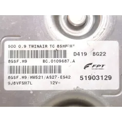Recambio de centralita inyeccion para fiat 500 c (312_) 0.9 (312ag1a) referencia OEM IAM 9J8VFSM7L 51903129  