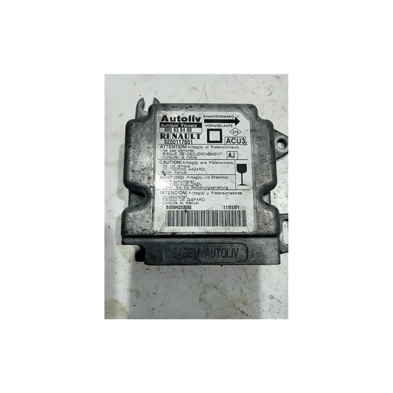 Recambio de centralita airbag para renault megane i fase 2 cabriolet (ea...)(1999) referencia OEM IAM 600639400  