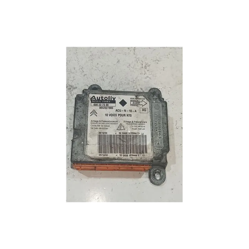Recambio de centralita airbag para citroën xsara berlina (1997) 1.9 td referencia OEM IAM 600237300  