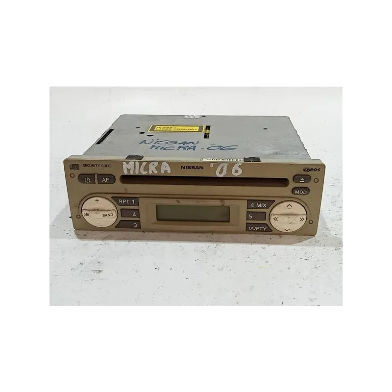 Recambio de radio cd para nissan micra iii c+c (ck12e)(06.2005) referencia OEM IAM 86351233920  