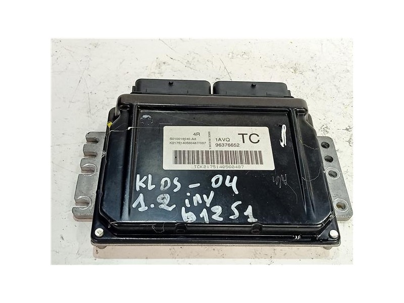 Recambio de centralita inyeccion para daewoo kalos (2002) 1.2 se [1,2 ltr. - 53 kw cat] referencia OEM IAM S010016040A8  