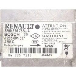 Recambio de centralita airbag para renault clio iii 1.5 dci referencia OEM IAM 8200375763A 0285001537  