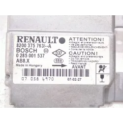 Recambio de centralita airbag para renault clio iii 1.1 referencia OEM IAM 8200375763A 0285001537  