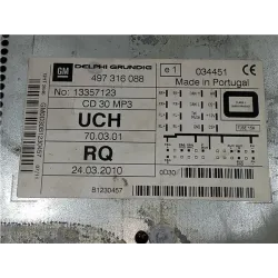 Recambio de radio cd para opel astra h berlina (2004) 1.6 referencia OEM IAM 497316088 13357123  