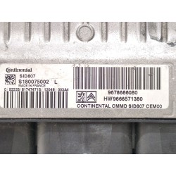Recambio de centralita inyeccion para citroën berlingo furgoneta/monovolumen (b9) 1.6 hdi 110 referencia OEM IAM S180075002L 966