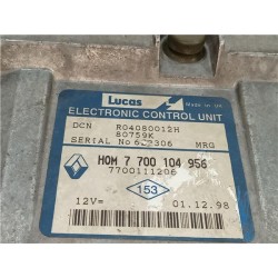Recambio de centralita inyeccion para renault kangoo i (f/kc0)(1997) d 65 1.9 (kc0e, kc02, kc0j, kc0n) referencia OEM IAM R04080