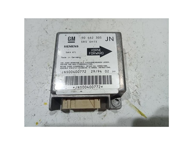 Recambio de centralita airbag para opel calibra (1990) 2.0 básico [2,0 ltr. - 100 kw 16v cat (x 20 xev / l34)] referencia OEM IA