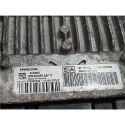 Recambio de centralita inyeccion para peugeot 107 (2005) 1.0 básico [1,0 ltr. - 50 kw] referencia OEM IAM 5WS40514AT SID805  