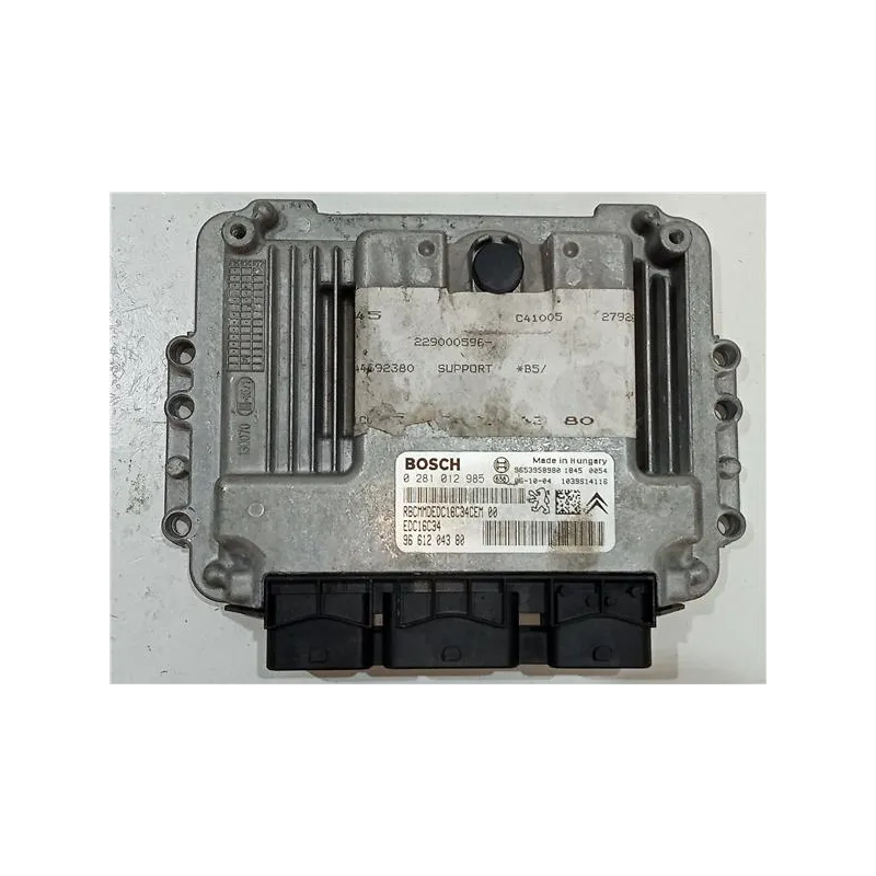 Recambio de centralita inyeccion para citroën c4 berlina (06.2004) 2.0 16v referencia OEM IAM 0281012985 EDC16C34  