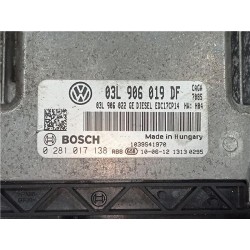 Recambio de centralita inyeccion para seat exeo berlina (3r2)(12.2008) 2.0 tdi referencia OEM IAM 03L906019DF 03L906022GE EDC17C