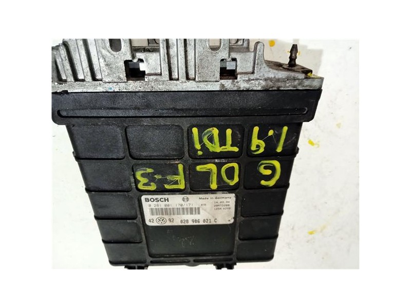 Recambio de centralita inyeccion para volkswagen golf iii cabriolet (1e7)(09.1993) 1.9 básico [1,9 ltr. - 66 kw tdi] referencia 