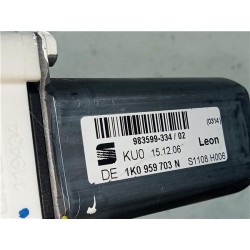 Recambio de motor elevalunas trasero izquierdo para seat leon (1p1)(05.2005) tdi 16v referencia OEM IAM 1K0959703N 973622106  