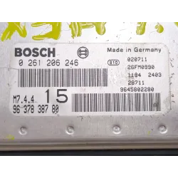 Recambio de centralita inyeccion para peugeot 106 (s2)(04.1996) 1.1 i referencia OEM IAM 0261206246 9637838780  